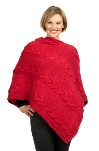 PONCHO MED TRIPPELFLETTER